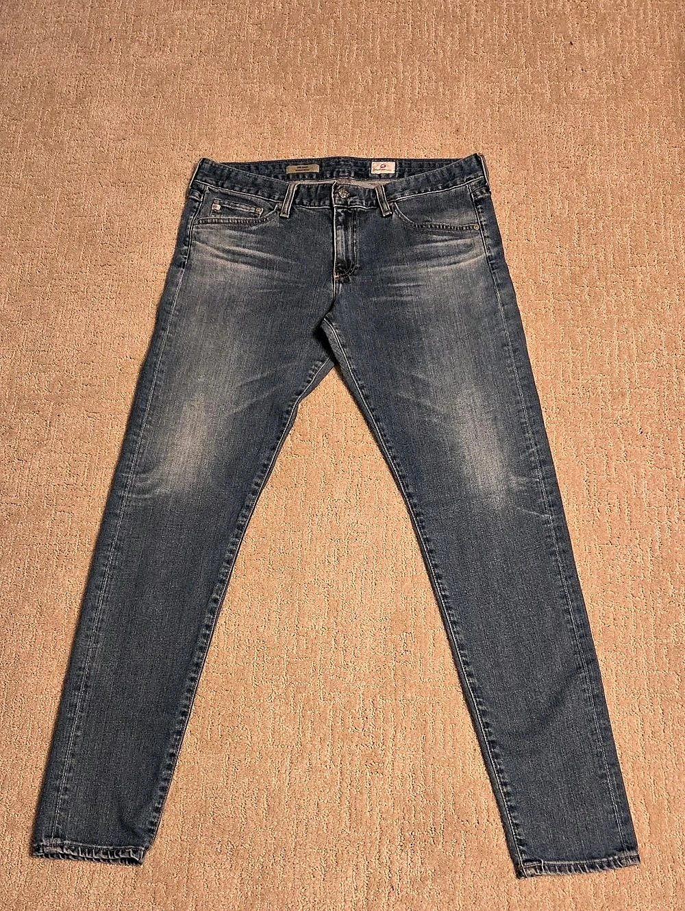 AG Adriano Goldschmied THE NIKKI Relaxed Skinny Jeans Blue Waist 31